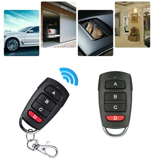 Universal Garage Door Remote 4 Button Clonez Cloning 433mh Electric Garage Door Key Remote Control Duplicator Key
