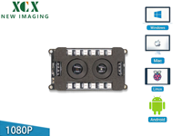 Module de caméra USB 1080P à double objectif pour reconnaissance faciale, caméra stéréoscopique binoculaire avec LED IR 850nm et boîtier large