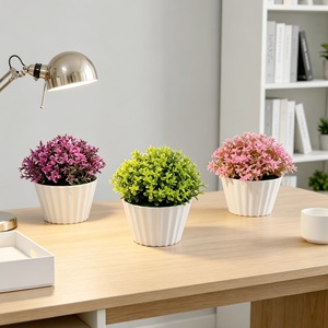 Bonsaï artificiel en plastique de 11 cm, plantes en pot pour la décoration de la maison et du bureau - Product Image 3