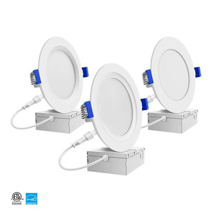 Plafonnier LED Rond Ultra-Mince 6 Pouces 12W pour Plafond, Encastré, Plat, pour Maison et Bureau, avec Indice de Protection IP44 - Entrepôt USA Canada - Product Image 1