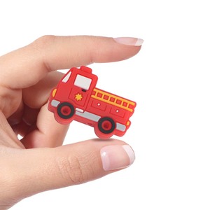 Colorful Loose Silicone <b>Fire</b> <b>Truck</b> Bead Jewelri Make for Jewelry Making to Bracelets DIY Chain Keychain Pens Beads Accessories - Product Image 1