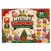 Calendrier de l'Avent de Noël 24 Jours Surprise : Jouet de Bureau Anti-Stress Squishy à Presser, Compte à Rebours, Cadeau Mystère en Forme de Dumpling