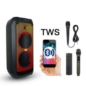 Feiyang BT speaker 2X8" subwoofer powerful rechargeable portable professional speaker system partybox