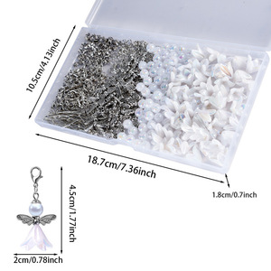 Kit de bijoux DIY Pendentif Ange Gardien Porte-clés Accessoires Perles Fournitures Artisanat Printemps 2024 Origine Yiwu - Product Image 2
