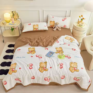 Bộ đồ giường xuống Comforter bìa, 100% rửa sạch bộ đồ giường bông, lanh, thích kết cấu, thoáng khí, bền, mềm mại và thoải mái - Product Image 5