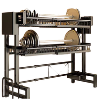 Support de rangement rétractable en métal à trois niveaux pour ranger vos plats