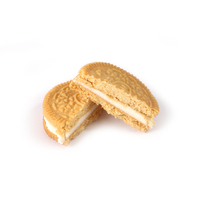Biscuits sandwichs gros grains saveur citron et fromage au sel de mer, sans sucre, faibles en sel, en gros, avec emballage sachet/boîte