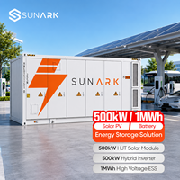 Conteneur BESS solaire intelligent tout-en-un 500 kW 1 MWh avec solution de recharge EV intégrée pour stations de véhicules électriques intelligentes