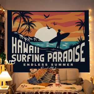 Toile de fond à l'américaine Chambre à coucher Rénovation Photographie extérieure Textile haut de gamme Revêtement mural Retro Camping Fond Tapisserie - Product Image 2