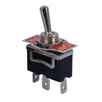 Interrupteur à bascule momentané en métal à 2 broches SPST, 20 ampères, 12 V CC, 125 V CA, IP54