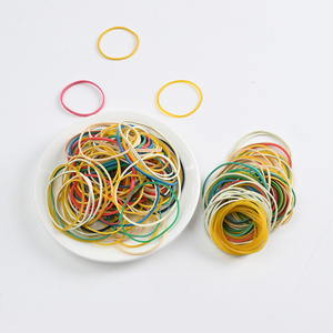 Banda de goma elástica de alta calidad respetuosa con el medio ambiente personalizada, bandas de goma de mezcla de colores naturales de fábrica para la escuela, el hogar y la Oficina - Product Image 1