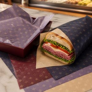 Natural Kraft Food <b>Wrapping</b> <b>Paper</b> PVC Coated for Outdoor Picnic Wedding Catering and Premium Food Packaging - Product Image 4