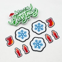 Nouvelles Écussons Brodés 3D en Chenille et Dentelle à Motifs Floraux Reuners pour Noël et Halloween, à Thermocoller sur PVC, Personnalisables pour Chapeaux