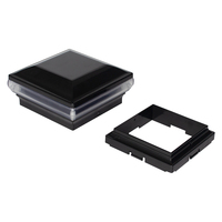 Éclairage LED extérieur 12V noir basse tension pour poteaux, idéal pour l'aménagement paysager, alimenté électriquement, compatible 4x4 et 5x5