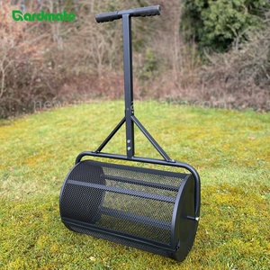 24 Inch <strong>Lawn</strong> Compost Spreader Roller for Garden Top Soil Manure Mulch Top Dressing Compost Spreader Peat Moss Roller - Product Image 3