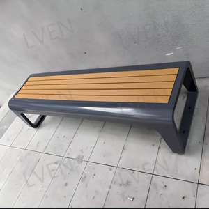Banco público de acero inoxidable para sentarse, banquete comercial, silla larga, banco de calle, asiento, muebles de paisaje, uso interior y exterior - Product Image 5