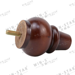 Pieds de meubles WINSTAR à prix avantageux, 4 pouces, <span class=keywords><strong>en</strong></span> <span class=keywords><strong>bois</strong></span> brun, <span class=keywords><strong>pour</strong></span> canapé-lit, pieds de table, pieds de <span class=keywords><strong>meuble</strong></span> - Product Image 4