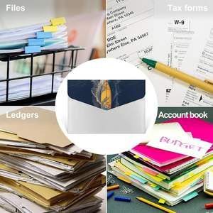 ベストセラー A4サイズ 防水 プラスチック スナップボタン クリア ドキュメントバッグ 耐火性 ドキュメントウォレット - Product Image 6