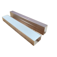 Profilé de bordure en alliage d'aluminium moderne pour carrelage, nez de marche, protection d'escalier, bande LED décorative, longueur personnalisable