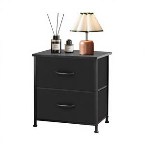 Armario de Almacenamiento Plegable de 2 Niveles con Ruedas, a Prueba de Polvo, de Tela Oxford, <span class=keywords><strong>para</strong></span> Dormitorio, con Cajones de Tela - Product Image 1