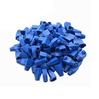 RJ45-Stecker Gummi-Abdeckung Zugentlastungshülse Anti-Verwicklungs-Staubschutzkappe, Reduziert Kabelbrüche für Switch-Patchkabel-Verarbeitung