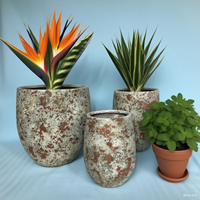 Pot de fleurs en céramique émaillée rétro moderne, écologique, durable, 25 kg, 10x10x10 cm, pour la maison et le jardin, vente en gros, couleur personnalisée
