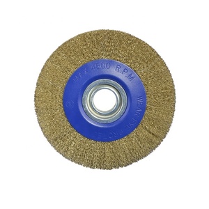 ล้อลวดทองเหลือง <span class=keywords><strong>TGS</strong></span> ขนาด100x16มม. ลูกกลิ้งไนลอนแบบจีบวงกลมพร้อมวงแหวนเหล็กสำหรับทำความสะอาดและขัดเงา - Product Image 6