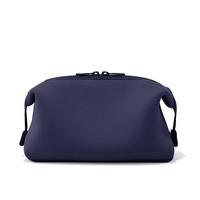 Sac de maquillage personnalisé de luxe en néoprène avec fermeture éclair, réutilisable, imperméable, léger, recyclable, grande capacité, pliable, portable