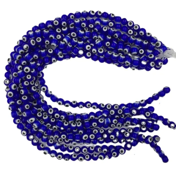 8mm murano glass beads, glass lampwork beads round , evil eye beads for jewelry making