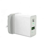 Garantie 24 mois, chargeur rapide 18W le plus vendu, charge rapide 3.0, port USB, chargeur pour Galaxy S8/S7/S6/Edge/Plus et plus encore