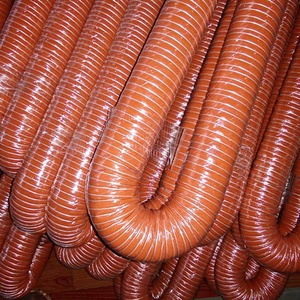 Heat Resistant <strong>Silicone</strong> Coated Fiberglass air Duct <strong>Hose</strong> Glass Fiber Duct <strong>Hose</strong> - Product Image 4