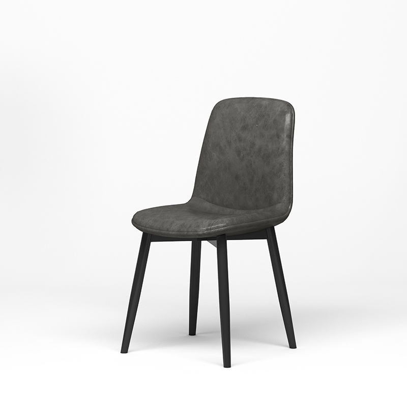 Coussin en cuir gris foncé édition spéciale 3,8 cm d'épaisseur