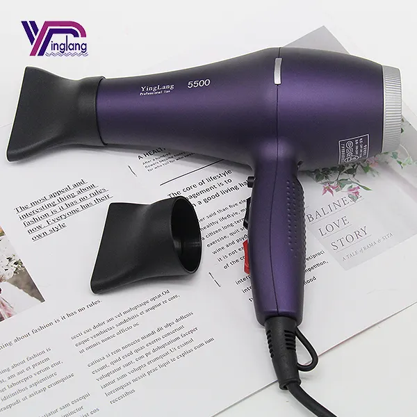 Secador de pelo con Motor, accesorios de estilismo para el cabello, 3 etapas de calentamiento, duradero, Colector de CA