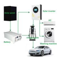 Système de stockage d'énergie professionnel au lithium LiFePO4 5 KWH avec alimentation solaire 3 kW pour système de secours résidentiel