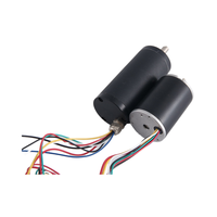Moteur BLDC sans balais 42mm Nema17 à bride, forme ronde, 24V 48V 55W 4000 tr/min, aimant permanent