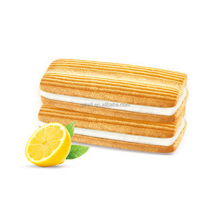 Novanacx Biscuits <span class=keywords><strong>sandwich</strong></span> croustillants fourrés au citron Faible teneur en calories Sans sucre Glucose Fromage au four Aromatisé pour Fitness Diet Snacks Box - Product Image 3