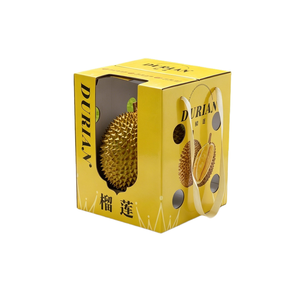 New Zhejiang Durian Packaging Gift Box Empty Golden <strong>Pillow</strong> Dried Durian Black Thorn Musang King Cardboard Hand-held Hot Box - Product Image 2