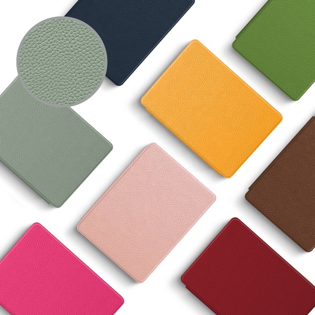 Classical Litchi Pattern Magnetic Back Kindle case Custom for Kindle Basic 12th Generation 2024 Paperwhite Colorsoft Smart Cover
