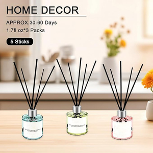 Home Fragrance 50ML Fashion Glass Bottle Fruity Scent Perfume Essential <b>Oil</b> <b>Diffuser</b> Scent <b>Reed</b> <b>Diffuser</b> - Product Image 2