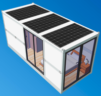 Maison préfabriquée modulaire pliable de 20 pieds, portable, en conteneur, à vendre pour maison mobile, centre commercial, école à Porto Rico, aux Philippines