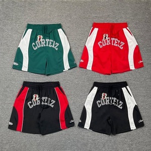 Shorts de sport pour homme style <span class=keywords><strong>Corteiz</strong></span>, séchage rapide, en mesh, pour basketball, taille élastique, color block, streetwear, décontracté, pour la course à pied - Product Image 1