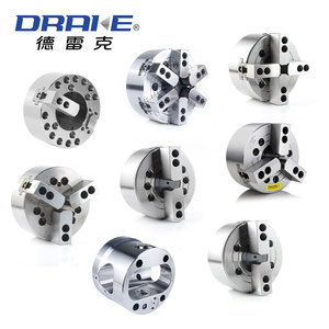 Mâm cặp thủy lực Drake 8 inch, mâm cặp quay khí nén 3 chấu dùng cho máy tiện, mâm cặp lực cao chính xác cao dùng cho lỗ xuyên tâm - Product Image 4