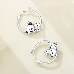 New zircon-cut white brass koala design – a highly <b>creative</b> <b>gift</b> for women - Product Image 4