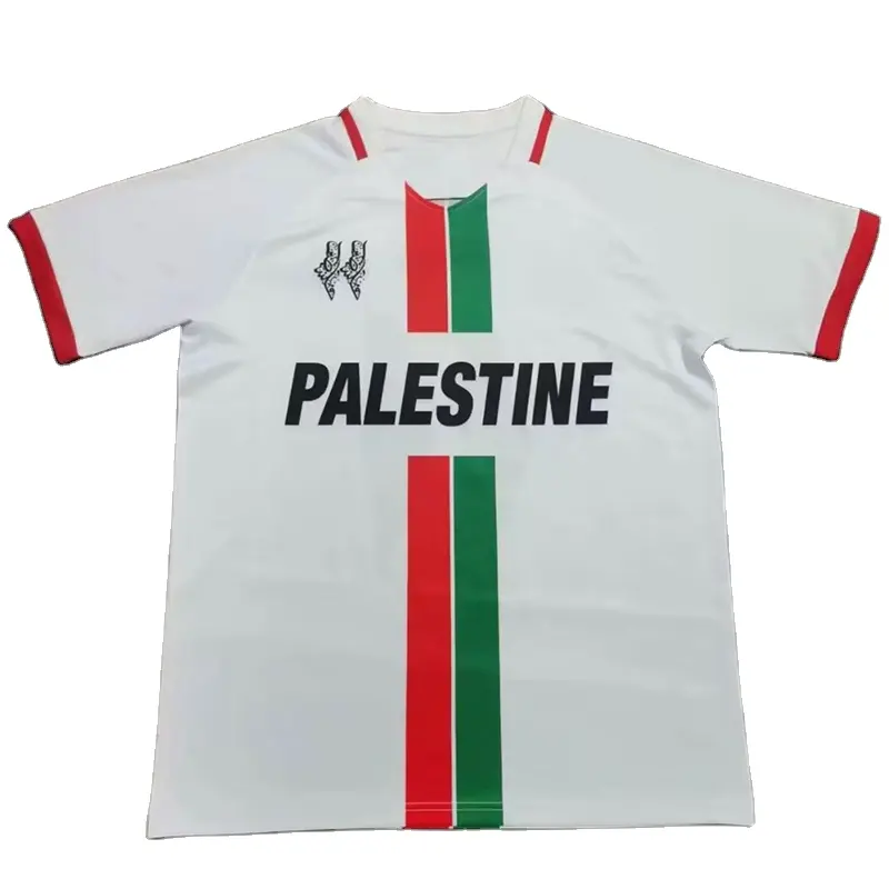 2023/24 baru kaus bola Palestina putih untuk dewasa