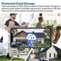 Sonnette vidéo intelligente avec vision nocturne, interphone 2,4 GHz, caméra de porte, caméra de sonnette vidéo 1080P WIFI double fréquence