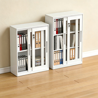 Mini casier en acier verrouillable pour dortoir, armoire de rangement pour effets personnels, armoire de sécurité en acier à double porte avec niveaux réglables