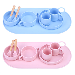 Lebensmittel qualität Silikon Tischset Dekorative rutsch feste pädagogische Baby Tisch Pad Neuheit Design für den Hausgebrauch PVC-Stoff Material - Product Image 2