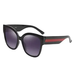 2024 Neueste Design Custom Modische PC Herren Polarisierte Sonnenbrille Übergroße Cat Eye Herren und Damen Sonnenbrille