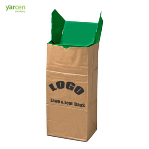 Bolsa de <span class=keywords><strong>abono</strong></span> Biodegradable, bolsa de papel marrón <span class=keywords><strong>para</strong></span> hojas, césped, césped, jardín, papel kraft, bolsas de basura de residuos, Papel kraft Doble - Product Image 5