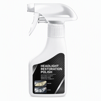 Nettoyant et Rénovateur de Phares de Voiture : Éliminateur de Rayures, Nettoyant Anti-Buée, Réparateur d'Oxydation, Revêtement UV, Liquide de Restauration de Phares